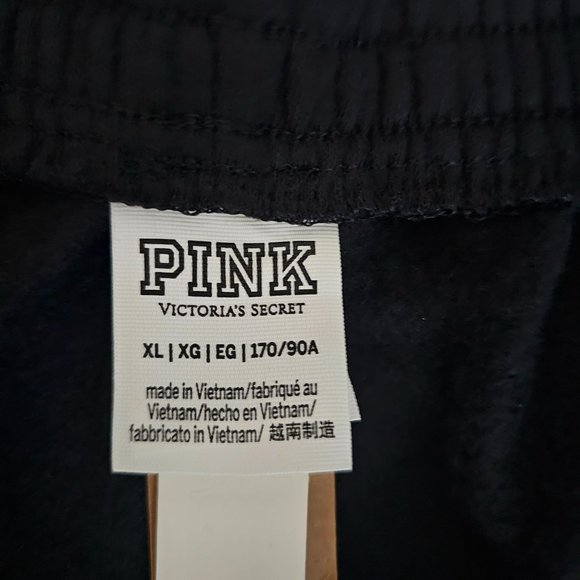 Victoria's Secret PINK Women's Black High Waist Full Length Campus Jogger XL NWT - Picture 7 of 15